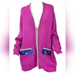 NWT Christopher Kane cardisweater with crystals